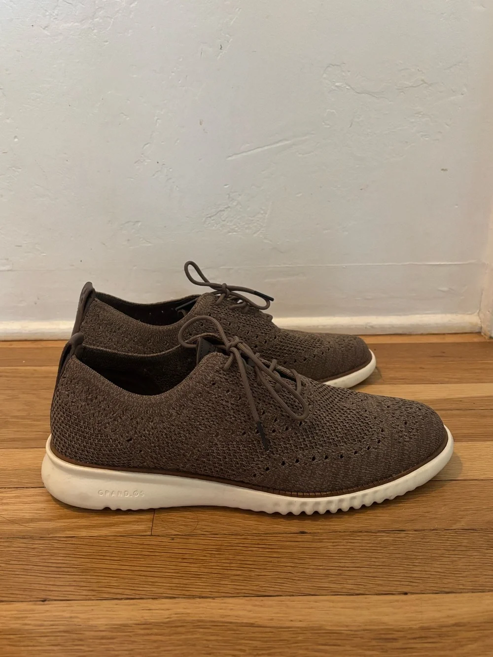 Cole Haan Men’s Knit Sneaker - Taupe with White Sole